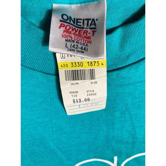 NEW Old Stock VINTAGE Macys Peachtree T-Shirt Short Sleeve Size Large Cotton - Picture 5 of 7